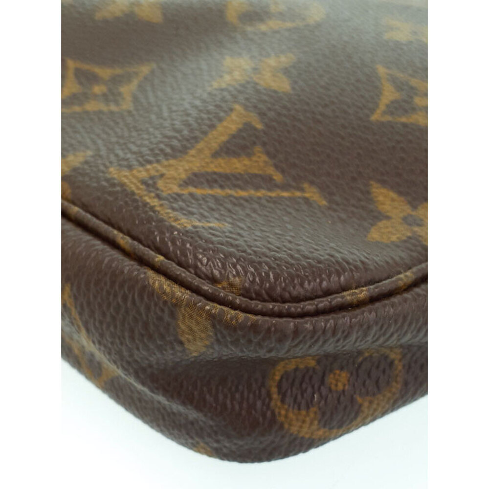 Louis Vuitton Monogram Leather Brown Pochette Accessoires Shoulder Bag - Picture 4 of 8